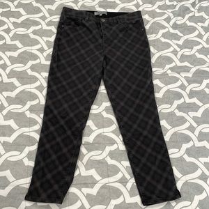 Wit & Wisdom Size 10 3/4 Length Pants Gray and Black
